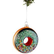 Nordic Light Christmas Ball Donut Brown/Blue 10 cm