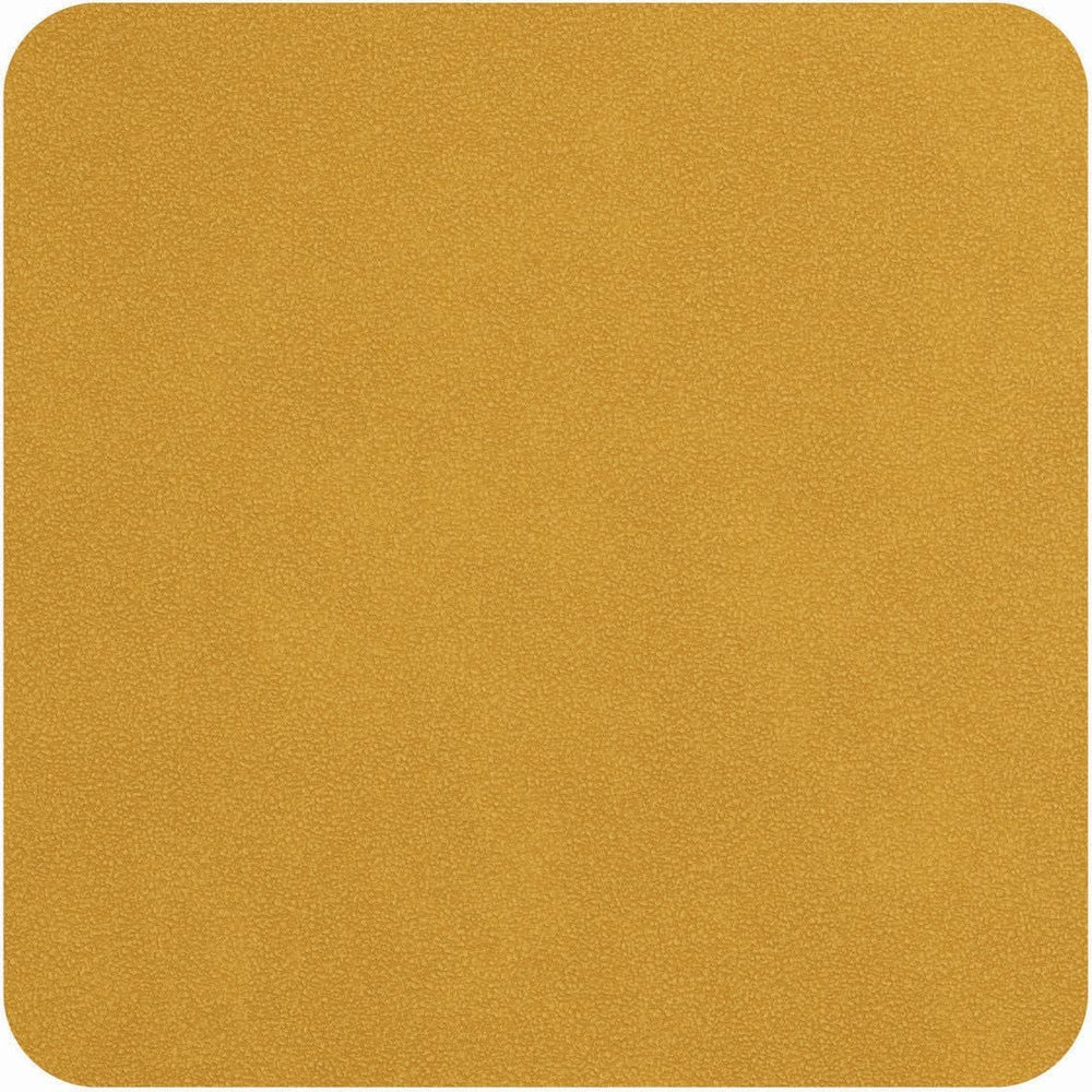 ASA Selection Coasters - Soft Leather - Amber - 10 x 10 cm - 4 Pieces