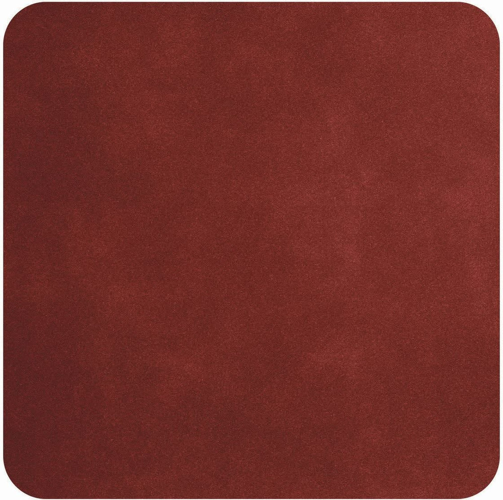 ASA Selection Coasters - Soft Leather - Red Earth - 10 x 10 cm - 4 Pieces