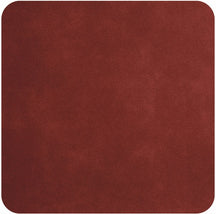 ASA Selection Coasters - Soft Leather - Red Earth - 10 x 10 cm - 4 Pieces