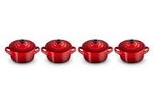 Le Creuset Serving pan / Mini Casserole Signature - cherry red - ø 10 cm / 250 ml - 4 pieces