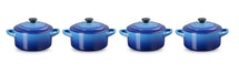 Le Creuset Serving pan / Mini Casserole Signature - Azure - ø 10 cm / 250 ml - 4 pieces