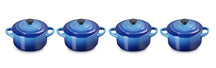 Le Creuset Serving pan / Mini Casserole Signature - Azure - ø 10 cm / 250 ml - 4 pieces