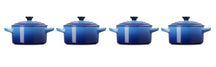 Le Creuset Serving pan / Mini Casserole Signature - Azure - ø 10 cm / 250 ml - 4 pieces