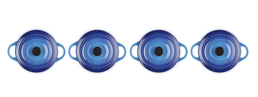 Le Creuset Serving pan / Mini Casserole Signature - Azure - ø 10 cm / 250 ml - 4 pieces