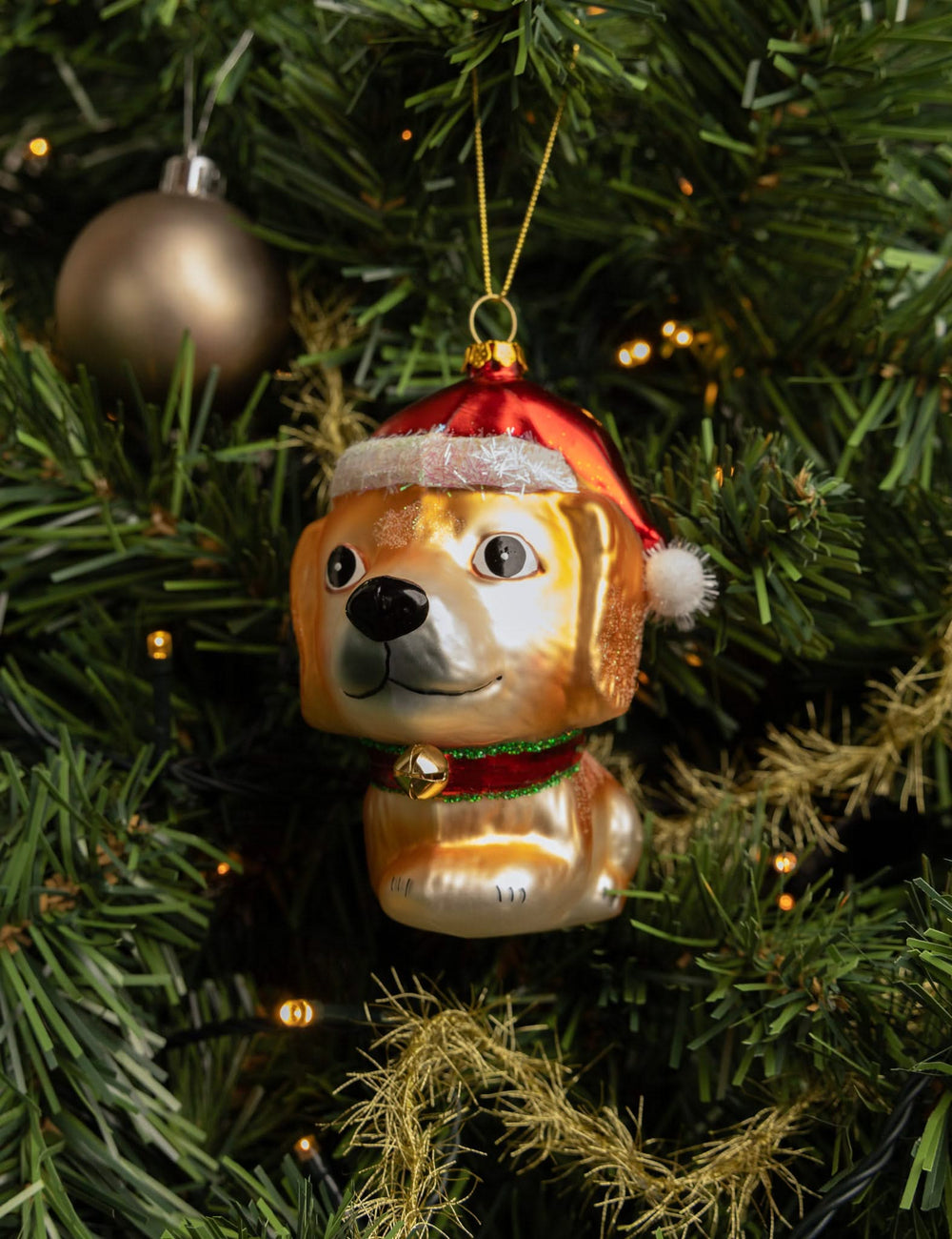 Nordic Light Christmas Ball Dog 13 cm