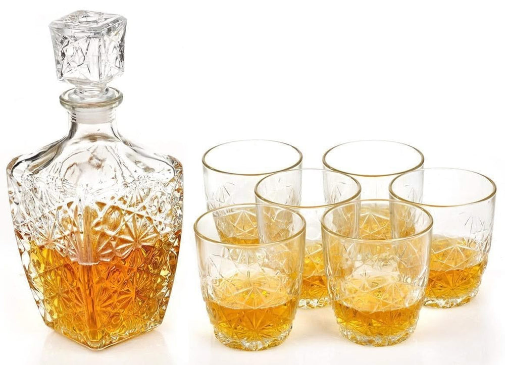 Bormioli Rocco Whiskey Set Dedalo - 7 piece set