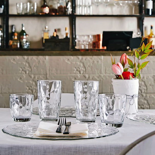 Bormioli Rocco Long drink glasses Diamond - Transparent - 470 ml - 6 pieces