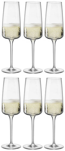 Bormioli Rocco Champagne glasses - Flutes - Nexo - 240 ml - 6 pieces