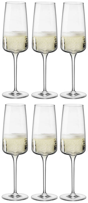 Bormioli Rocco Champagne glasses - Flutes - Nexo - 240 ml - 6 pieces