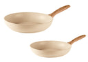 Sambonet Frying pan set Rock 'n' Rose - Cream - ø 24 + 28 cm