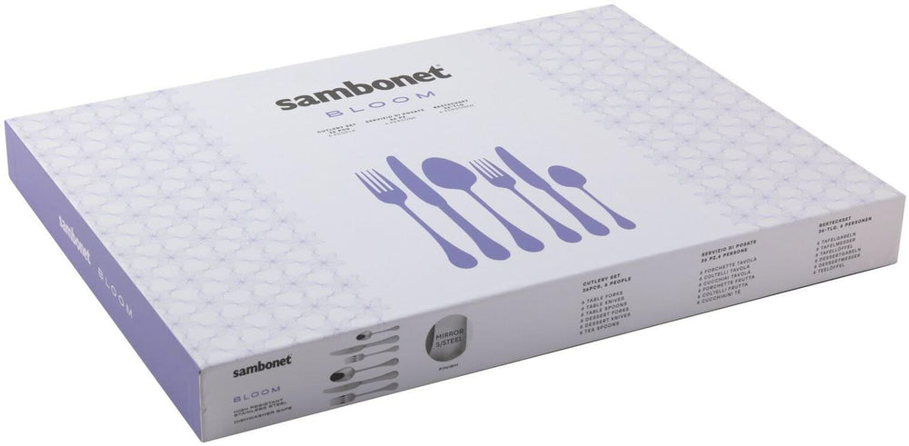 Sambonet Cutlery set Bloom - stainless steel - Monoblock - 36 pieces / 6 people