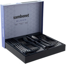 Sambonet Cutlery set Bloom - Antique stainless steel - Monoblock - 24 pieces / 6 people