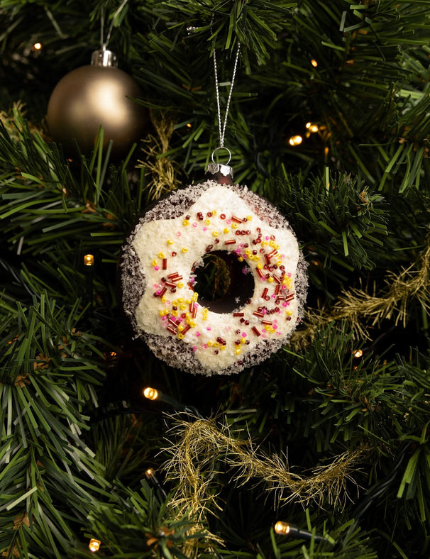 Nordic light Christmas Ornaments Set - Donuts - 3 pieces