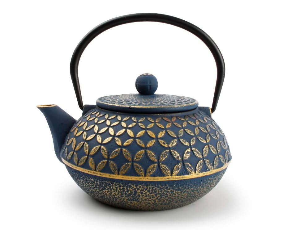 Salt & Pepper Teapot My Tea Blue / Gold 800 ml