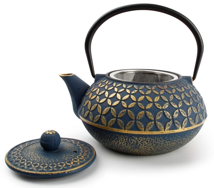 Salt & Pepper Teapot My Tea Blue / Gold 800 ml