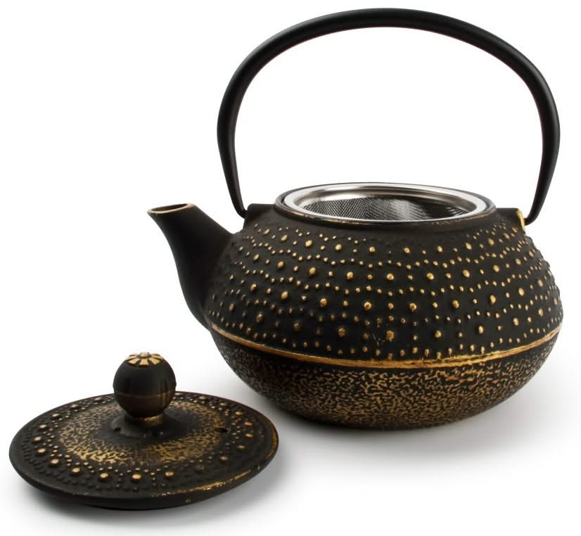 Salt & Pepper Teapot My Tea Black / Gold 800 ml