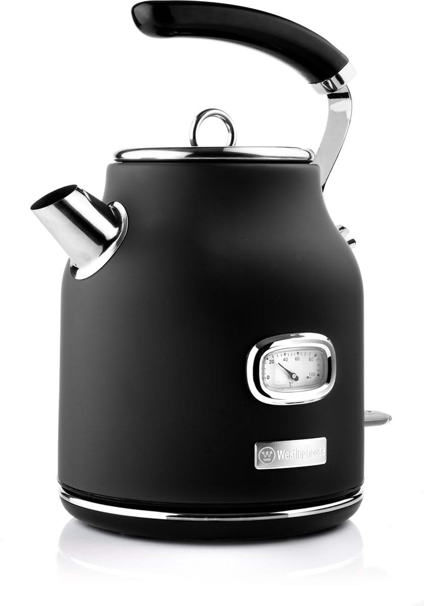 Westinghouse Retro Kettle + Toaster 4 Slots + Blender - Black