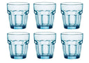 Bormioli Rocco Water glasses Rock Bar - Blue - 270 ml - 6 pieces