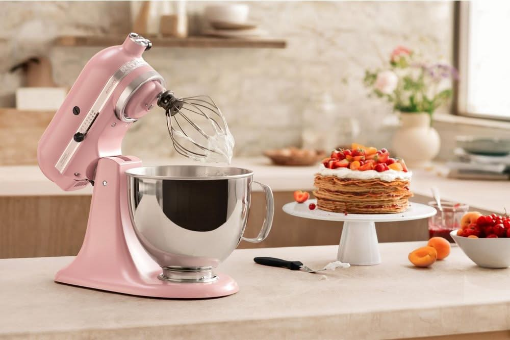 KitchenAid Food processor Artisan - tilting head - dried pink - 4.8 liters - 5KSM175PSEDR