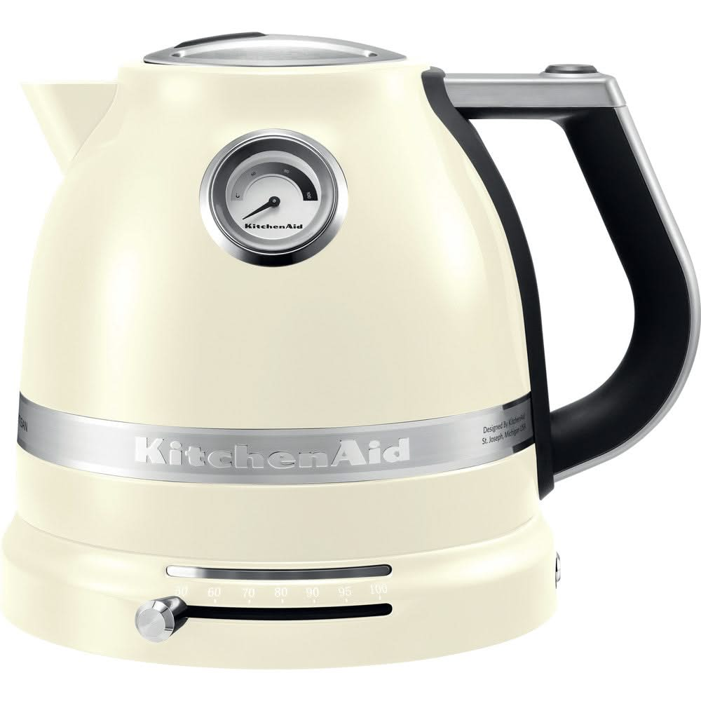 KitchenAid Kettle Artisan - temperature control - almond white - 1.5 liters - 5KEK1522EAC