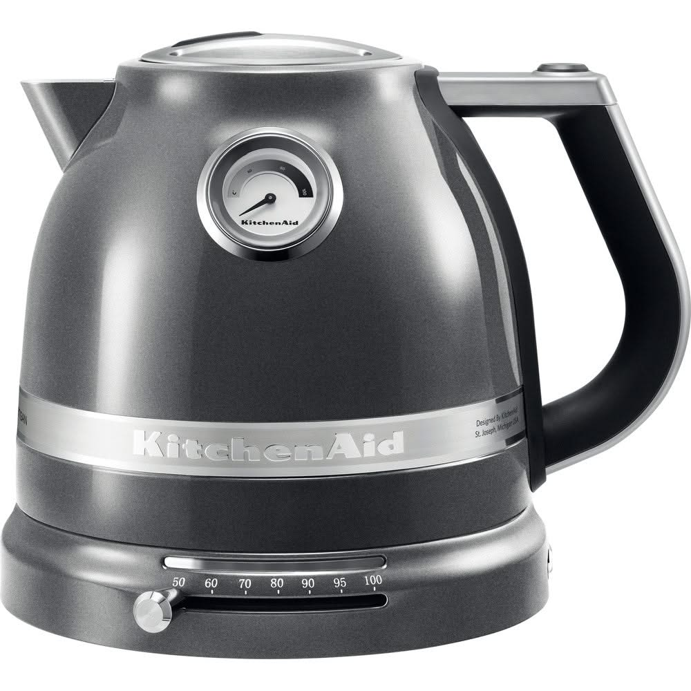 KitchenAid Kettle Artisan - temperature control - tin gray - 1.5 liters - 5KEK1522EMS