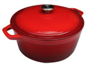 Cookinglife Casserole Cast Iron Red - ø 24 cm / 3.5 Liter