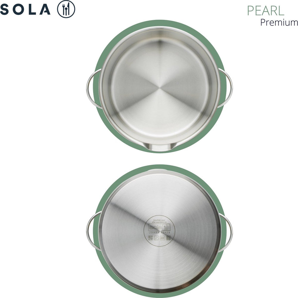 Sola Kookpan Pearl - Inductie geschikt - RVS ø 24 cm