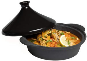 Blackwell Tagine Cast Iron - Black ø 30 cm / 3 liters - without non-stick coating