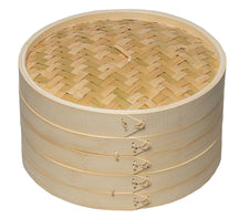 Sareva Steaming basket / Dim Sum basket / serving basket - Bamboo - 2-layer - ø 30 cm