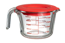 Sareva Measuring cup - with lid - Heat Resistant Glass - 1 liter