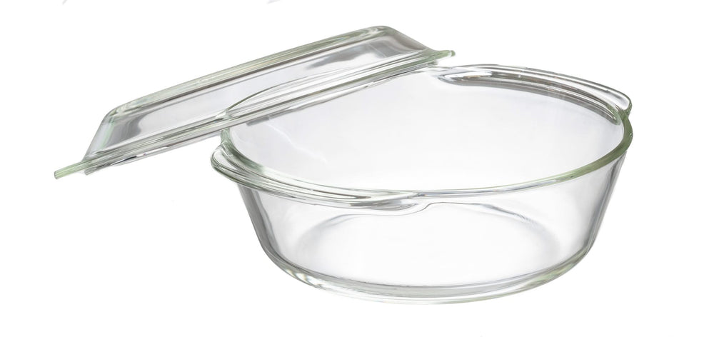 Sareva Oven dish with lid - Heat resistant glass - ø 21.5 cm / 2 liters