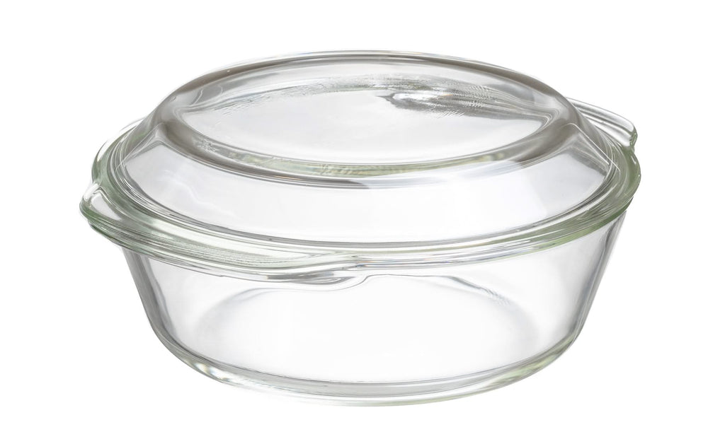 Sareva Oven dish with lid - Heat resistant glass - ø 21.5 cm / 2 liters