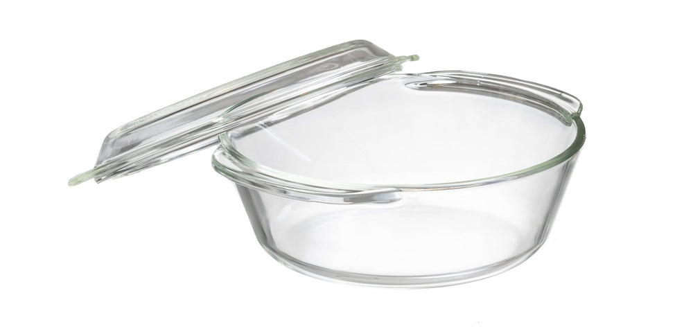 Sareva Oven dish with lid- Heat resistant glass - ø 19.5 cm / 1.5 liters