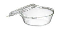 Sareva Oven dish with lid- Heat resistant glass - ø 19.5 cm / 1.5 liters