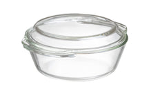 Sareva Oven dish with lid- Heat resistant glass - ø 19.5 cm / 1.5 liters