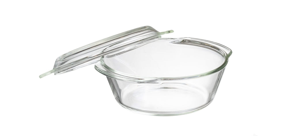 Sareva Oven dish with lid- Heat resistant glass - ø 16.5 cm / 1 liter