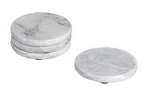 Jay Hill Coasters Marble - White - ø 10 cm - 4 Pieces