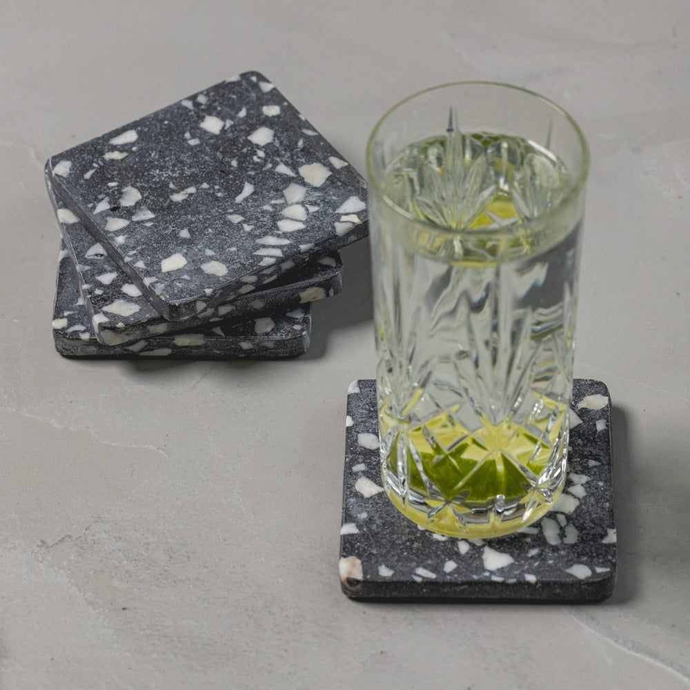 Jay Hill Coasters Terrazzo - Gray - 10 x 10 cm - 4 Pieces