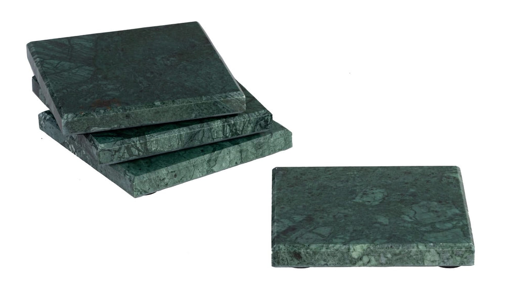 Jay Hill Coasters Marble - Green - 10 x 10 cm - 4 Pieces