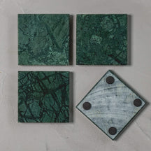 Jay Hill Coasters Marble - Green - 10 x 10 cm - 4 Pieces