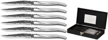 Jay Hill Steak knives Laguiole - Raw Black - stainless steel - 6 Pieces