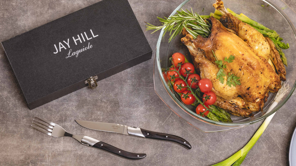 Jay Hill Steak knives Laguiole - Black - 6 Pieces