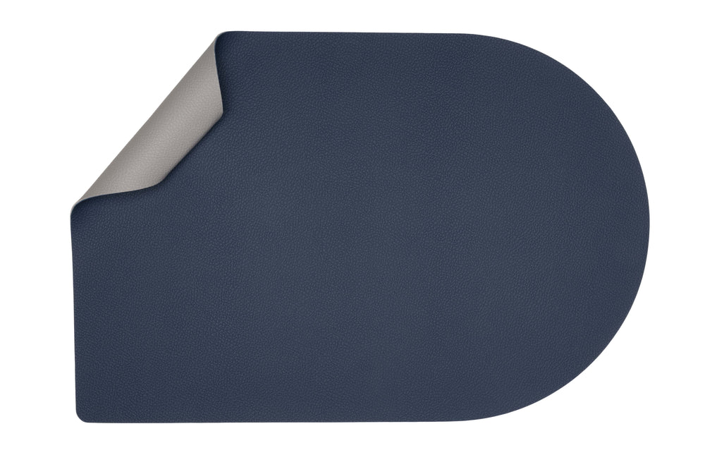 Jay Hill Placemat - Vegan leather - Gray / Blue - Bread - double sided - 44 x 30 cm