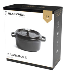 Blackwell Casserole - Cast iron - Black - ø 24 cm / 4.2 liters