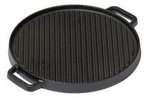 Blackwell Grill plate BBQ Cast Iron Black ø 30 cm - Without non-stick coating 2-Sided