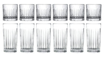 Cookinglife Glass set (cocktail glasses & long drink glasses) Moville - 12 piece set