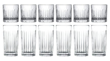 Cookinglife Glass set (cocktail glasses & long drink glasses) Moville - 12 piece set