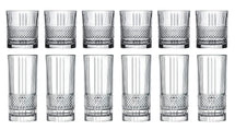 Cookinglife Glass set (cocktail glasses & long drink glasses) Monea - 12 piece set