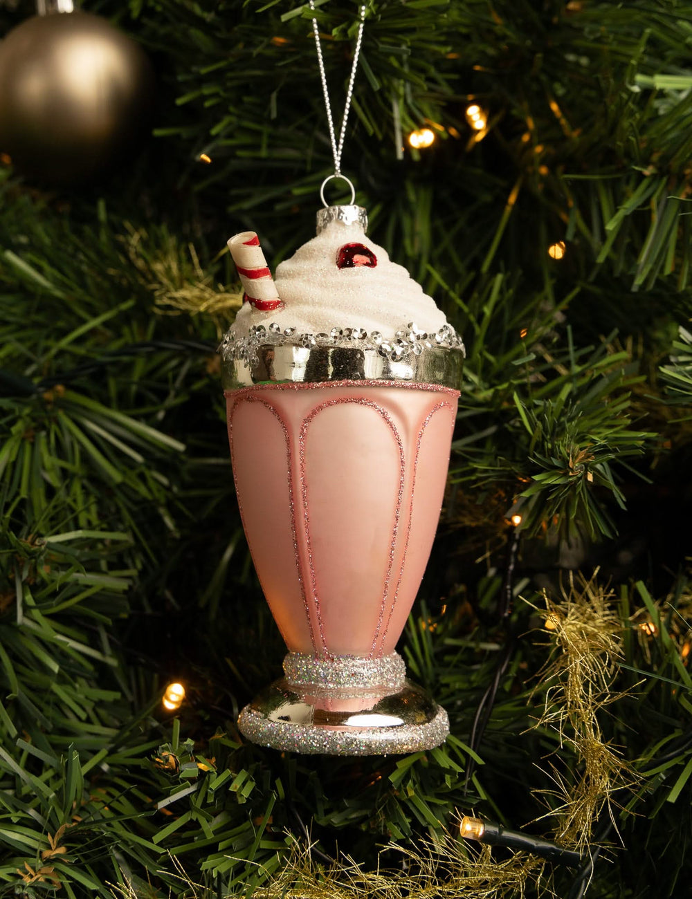 Nordic Light Christmas Ball Milkshake 14 cm